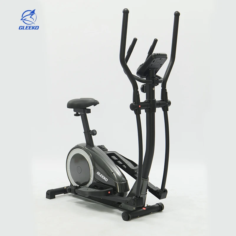 Ergonomic Design Stable Professional Home Elliptical Cross Trainer Machine Magnetic Resistance LED Display 8 Tension Levels
