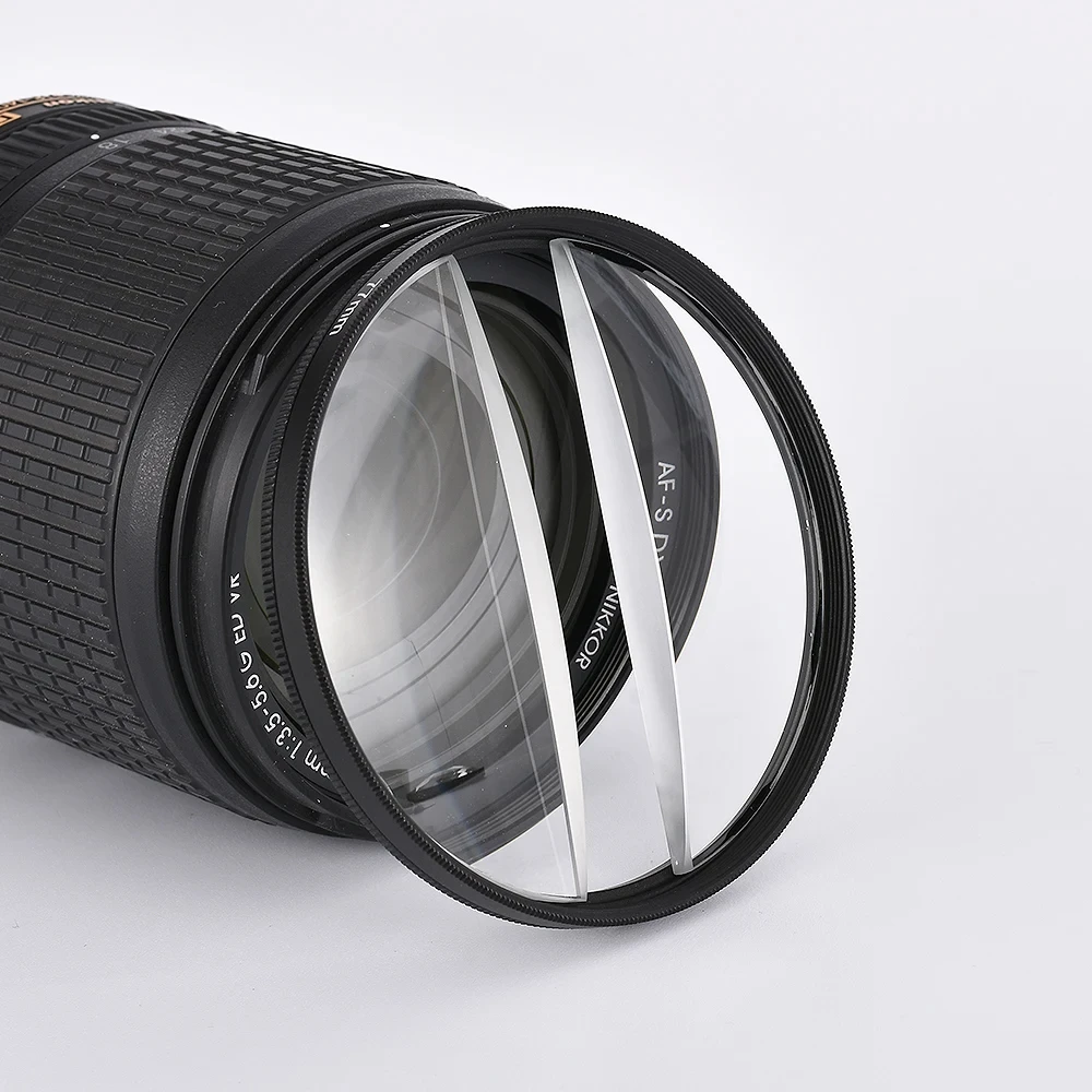 77mm/82mm bi-semilunar variable blur effect camera filter photography foreground special effect prism lens