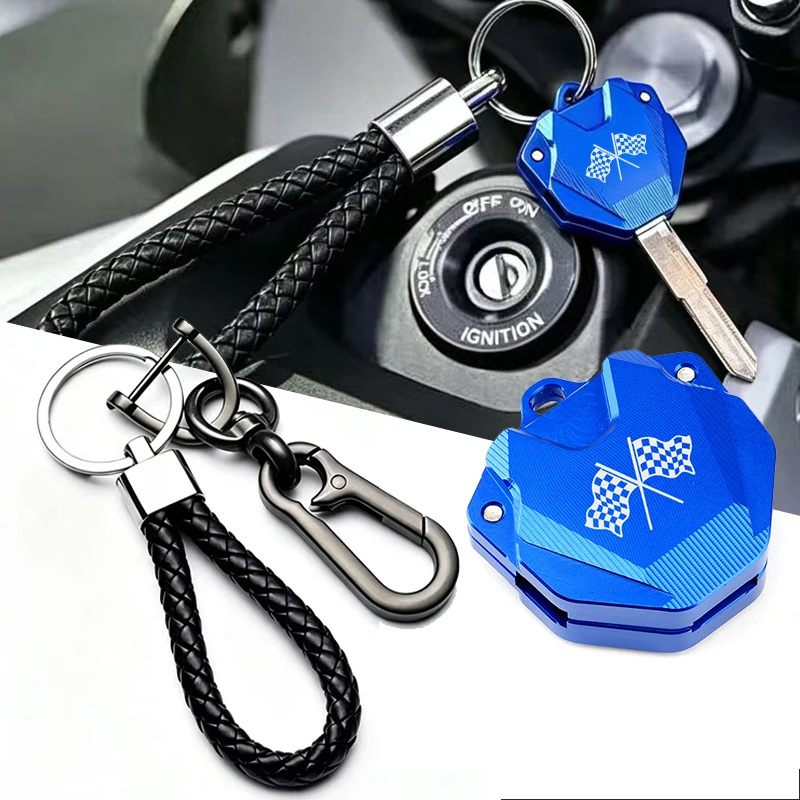 For YAMAHA YZF R3 R1 R6 R7 R9 R25 MT09 MT07 MT03 MT10 XJ6 TMax FZ6 FZ8 CNC Keychain Case Shell & Keychain Key Ring Accessories