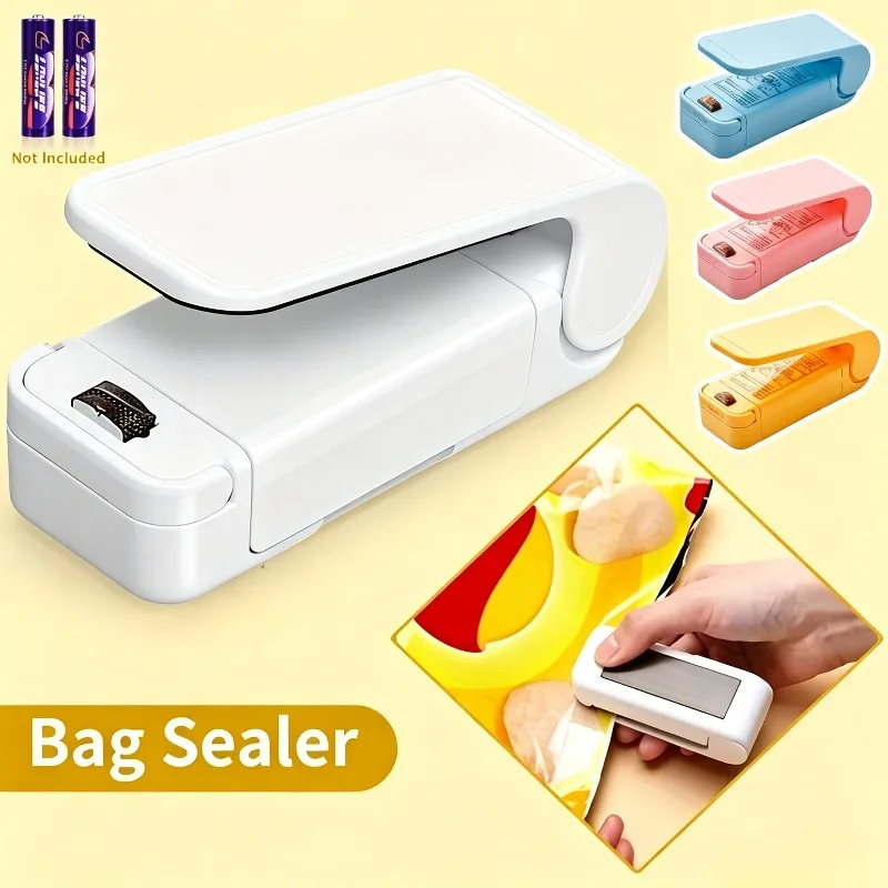 Mini Heat Bag Packaging Sealer Portable Plastic Bag Clip Sealing Machine Food Storage Seal Snack Sealing Kitchen Gadgets
