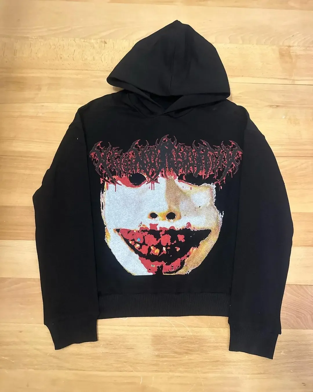 Sudaderas con capucha con estampado gótico Harajuku para mujer, ropa de calle gótica, Tops para parejas, sudadera Grunge de gran tamaño de los años 2024, ropa Y2k, novedad de 2000