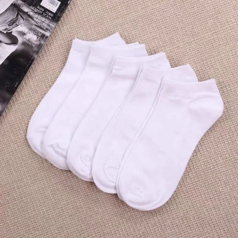 12 Pairs Men\'s Boat Socks Breathability Sweat Absorption Sports Business Socks Leisure Solid Color Men\'s Low Tube Floor Socks