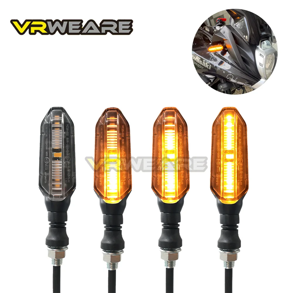 

Motorcycle Turn Signals Lights Universal 12 Leds Water Flowing Indicator Arrow Blinker Lamps For Kawasaki Honda Yamaha Suzuki