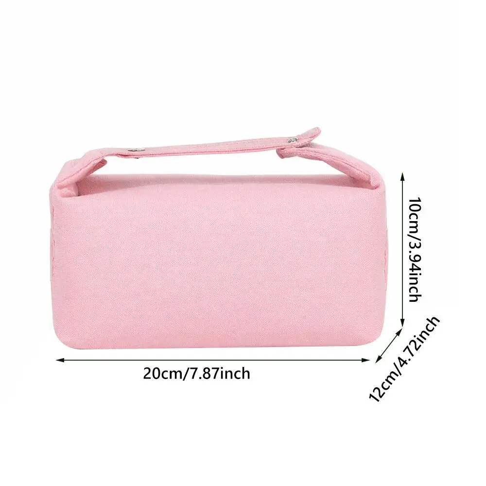 Fashionable Large Capacity Cosmetic Storage Bag Portable Handheld Toiletry Bag Canvas Makeup Organizer Travel image 6