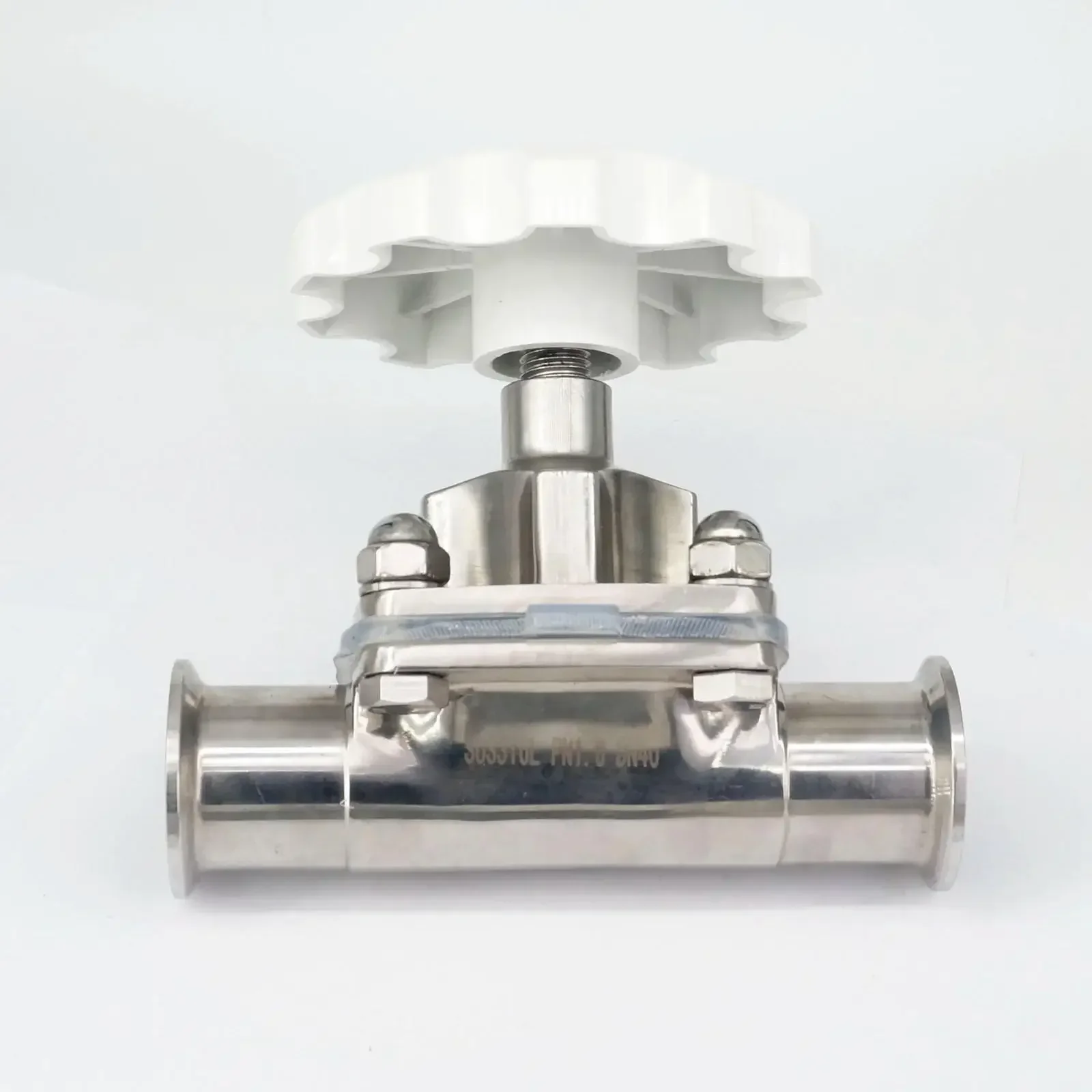 Fit Tube OD 12.7/15/19/25/32/38/45/51mm 316 Stainless Steel Ferrule O.D 25/34/50.5/64mm Tri Clamp Sanitary Diaphragm Valve