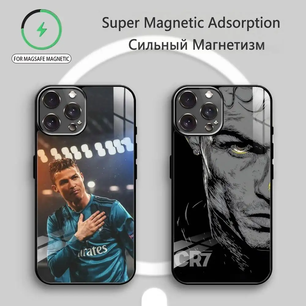 

Football Star C-Cristiano Ronaldo Phone Case For iPhone17,16,15,14,13,12,11 Plus,Pro Max Magnetic For Magsafe Wireless Charging