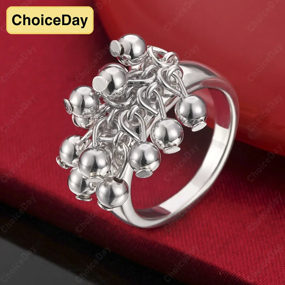 

ChoiceDay 925 Sterling Silver 6-10 Delicate Beaded Ring Women's Gift Wedding Jewelry Party Accessories