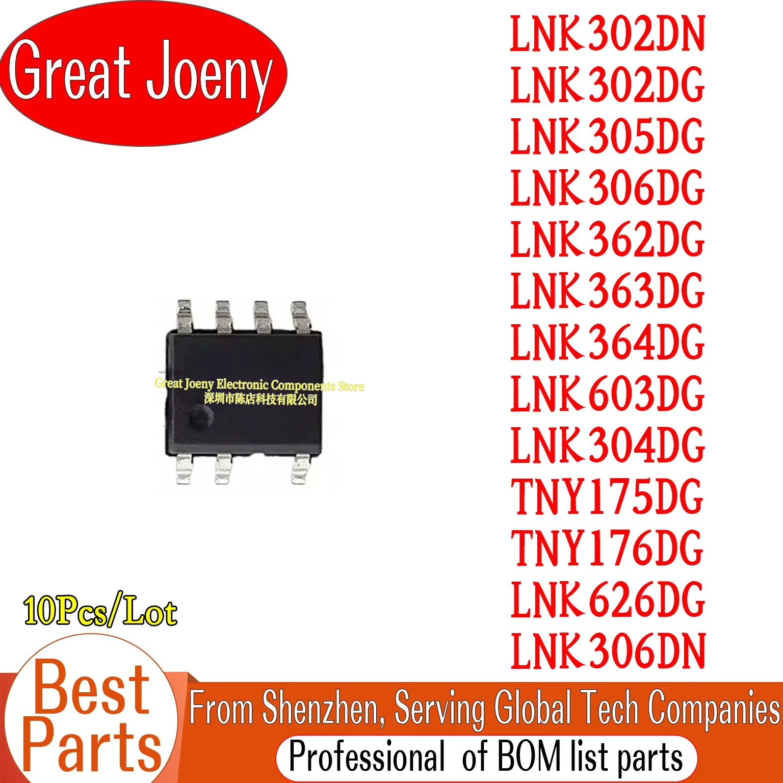 

(1 Piece) LNK302DN LNK302DG LNK305DG LNK306DG LNK362DG LNK363DG LNK364DG LNK603DG LNK304DG TNY175DG TNY176DG LNK626DG LNK306DN