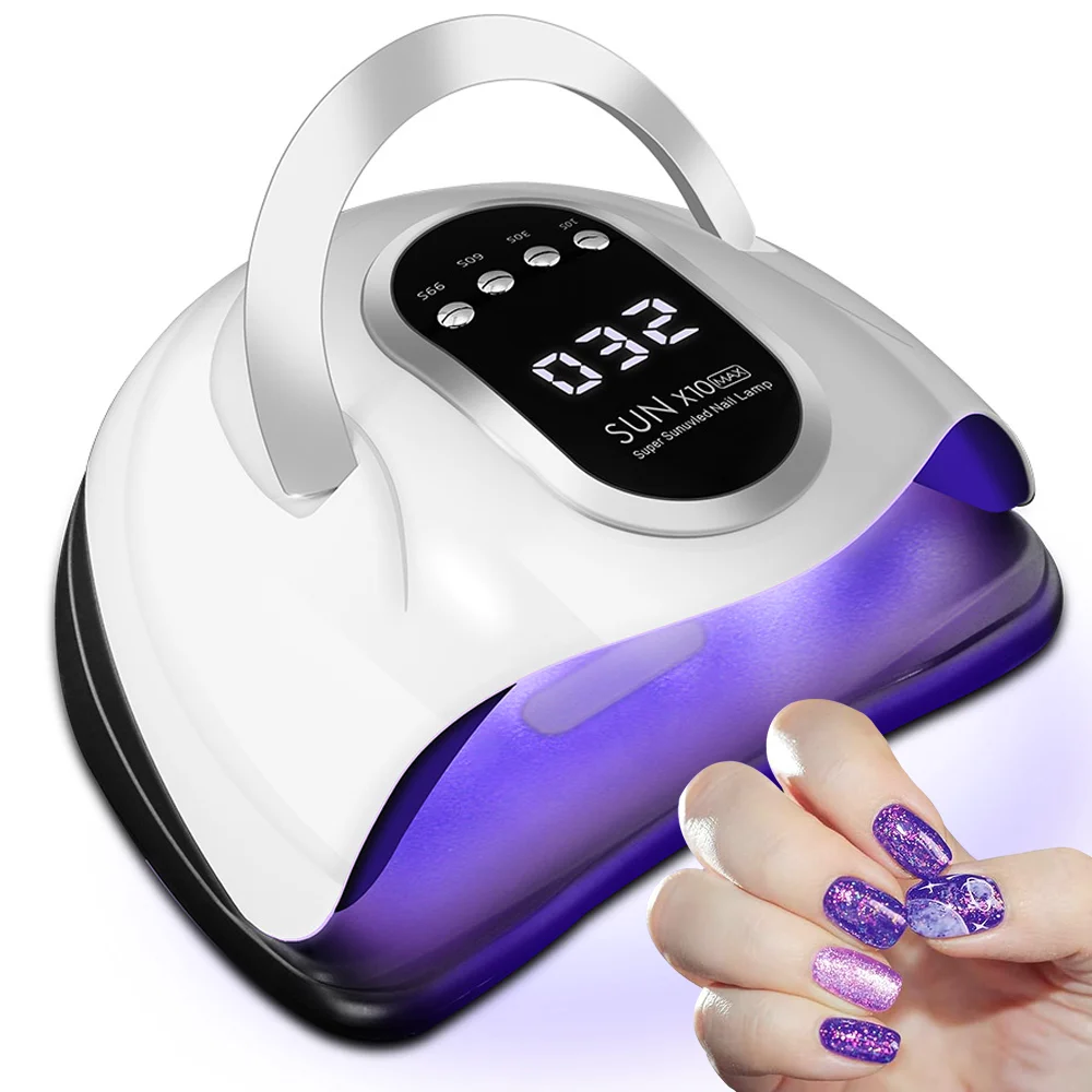 

280W Professional UV LED Nail Lamp for Nials Manicure Drying Light Gel Polish Curing Lamps Large LCD Touch Nail Dryer Tools