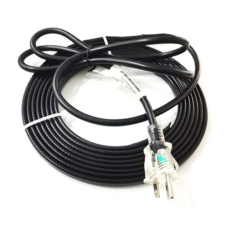 

Pipe Heating Cable, Protects PVC Hose Metal And Plastic Pipe From Freezing 120V US Plug