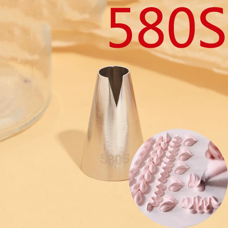 BCMJHWT #580s Stainless Steel Cake Nozzles Cream Decoration Cupcake Head Icing Piping Nozzle Tips Pastry Tool Molds