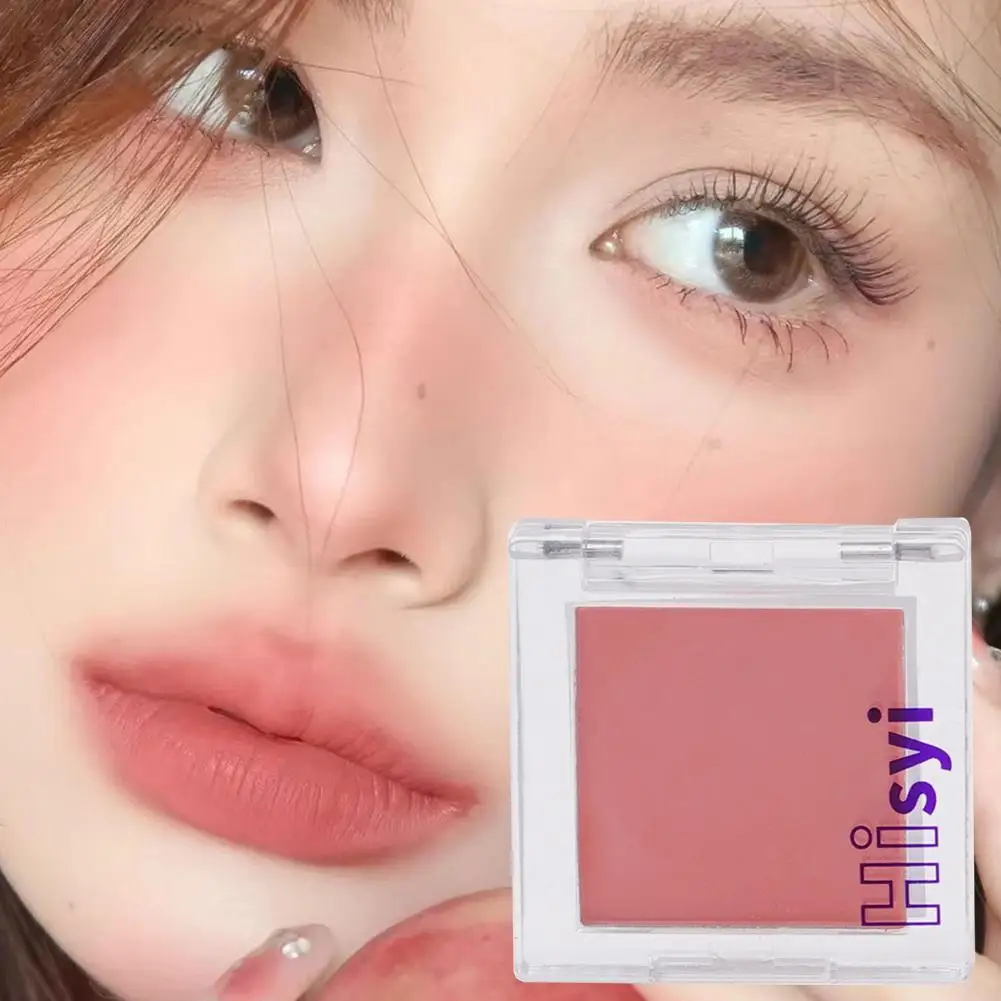 

Pink Blusher Powder Natural Matte Brightening Rouge Peach Pink Blusher Face Cheek Tint Blush Contour Makeup Palette Cosmetics