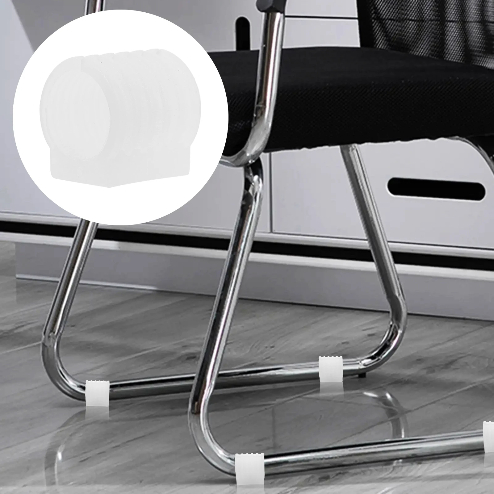

10 Pcs U Shaped Chair Glides Tubing Caps Round Protectors Noise Reduction Floor Sled Leg Covers