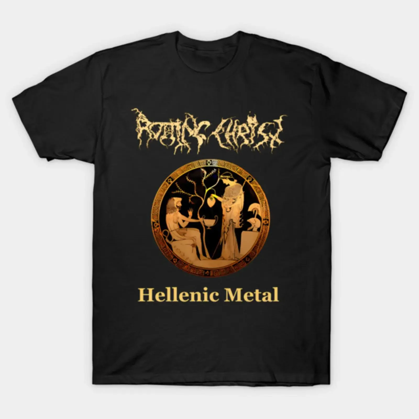 Rotting Christ Hellenic Black Metal Greek Heritage T Shirt vintage Washed designer clothes Top For Everyday Wear Breathable