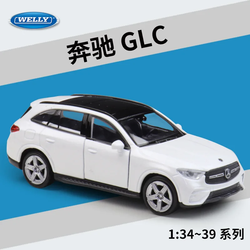 

WELLY 1:36 Mercedes Benz GLC simulation alloy car model for car enthusiasts to collect and give as a drop resistant toy gift