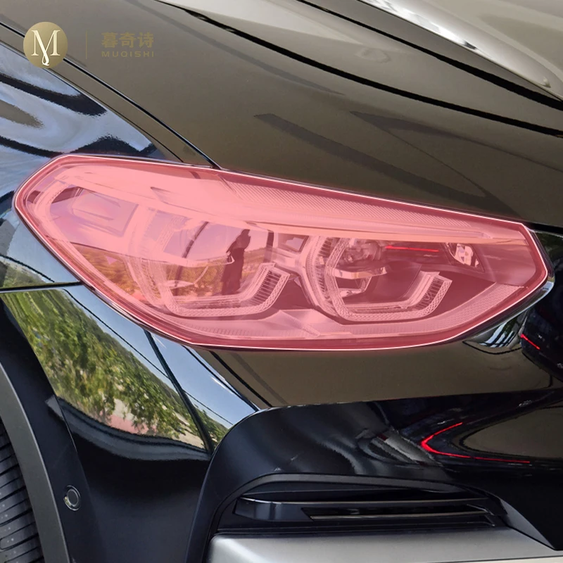 

Для BMW G01 X3 2018-2023 предварительно вырезанная автомобильная внешняя фара устойчивая к царапинам защитная пленка из ТПУ прозрачная/копченая черная