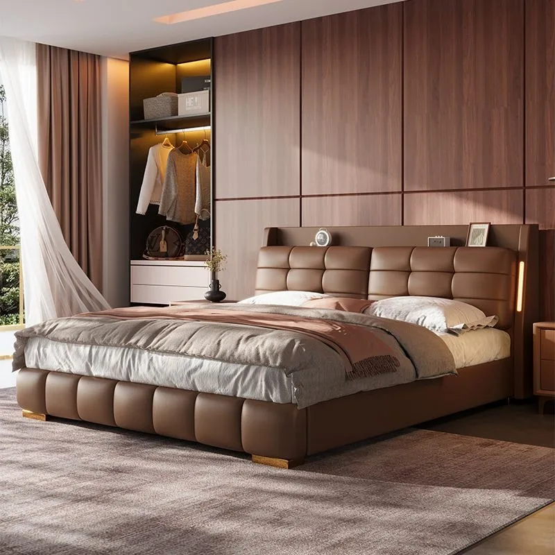 

Headboard Luxury Beds Modern Sleeping Bedsroom Minimalist Beds Twin Unique Muebles Para Dormitorio Furniture Accessories
