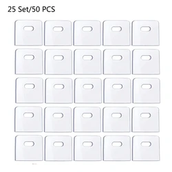 25 Set / 50 PCS 30mm Transparent Vertical Blind Repair Patch for Vertical Blinds Replacement Slats / Parts