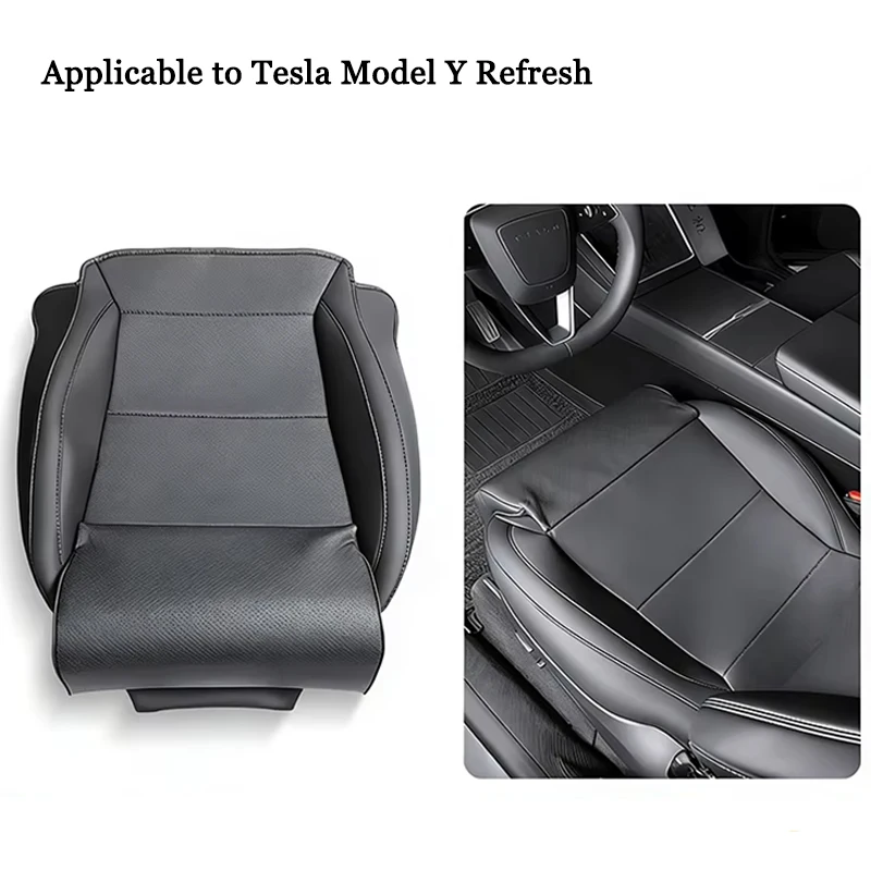 

For Tesla ModelY Juniper2025 Leg Support Extension Seat Cover Leather Memory Foam Seat Extender Cushion Car Interior Accessories