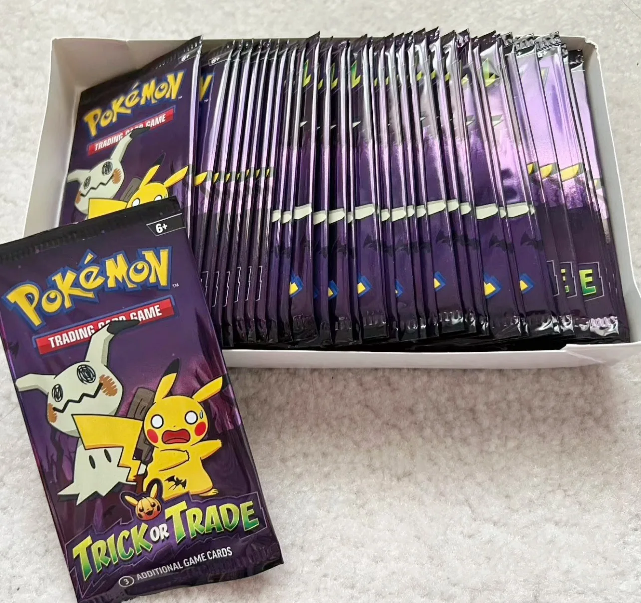 Gengar Pokemon Cards for Children, Booster Bundle, TCG, Limited Collection Card, Card Game, Halloween, Truque ou Comércio, 2024