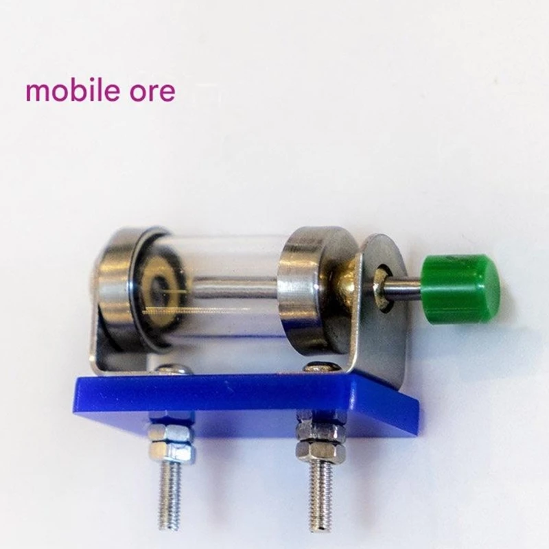 Crystal Radio Detector Passive Detector Replacement Unit with Adjustable Contact Knob and Clear Tube Housing for DIY Radio H8WD