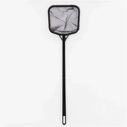 41cmx12cm Portable Long Handle Square Aquarium Fish Tank Fishing Net Landing Net Fish Floating Objects Cleaning Tools