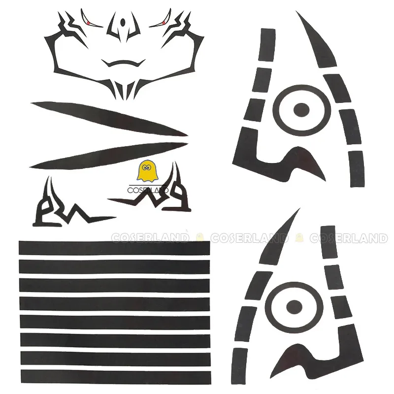 Ryomen Sukuna Cosplay Costume Wig Anime White Kimono Uniform Stickers Scarf King of Curses Halloween Women Men