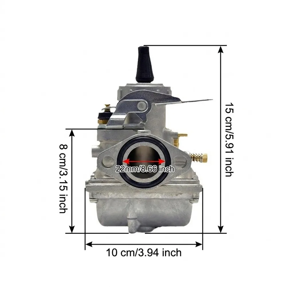 22mm VM22-133 Carburetor Slide Valve Made of Aluminum Alloy for Enhanced Low End Torque and Smooth Acceleration
