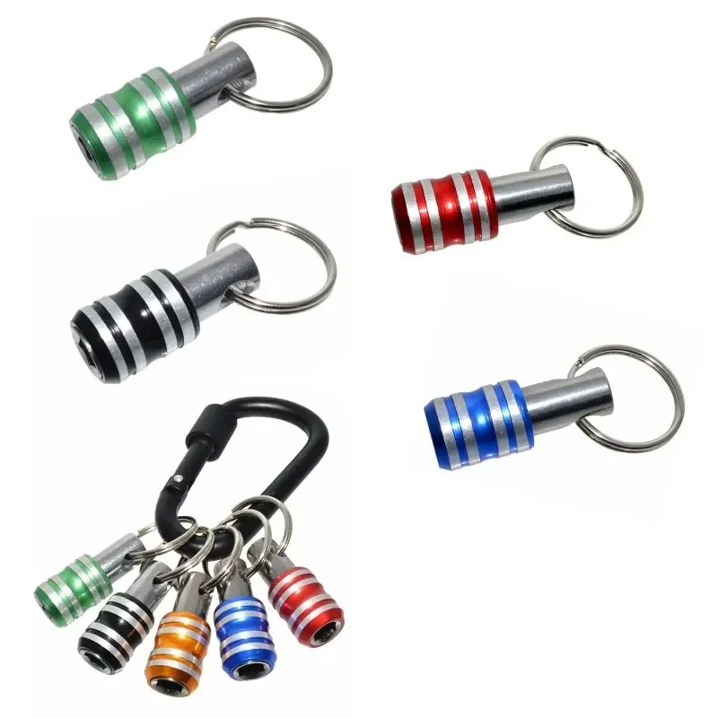 Hex Shank Screwdriver Bits Holder Extension Bar Drill Screw Adapter Quick Release Easy Change Keychain