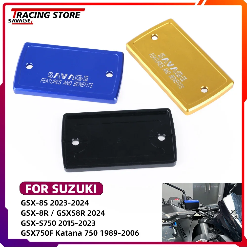 

Front/Rear Brake Clutch Master Cylinder Oil Fluid Reservoir Cover For Suzuki GSX-8S GSX-8R GSXS8R DL650 DL1050 SV650 GSX1300R