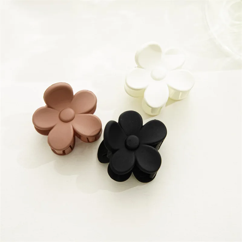 INS Hot Summer Style Sweet Mini Bowknot Acrylic Hair Claw Clips Flower Shape Hair Accessories Lovely Gifts For Women Girls