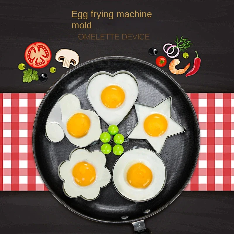 

Shapes Stainless Steel Fried Egg Shaper Egg Mold DIY Breakfast Egg Pancake Rings Sandwich Kitchen Tools Utensil Baking Tools