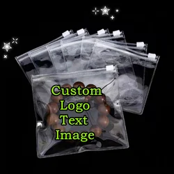 50 stücke Hohe Klar Kunststoff PVC Schmuck Zip-Lock Beutel Dicke Wasserdichte Staubdicht Batterie Ohrring Perlen PVC Schmuckstücke Schmuck Beutel