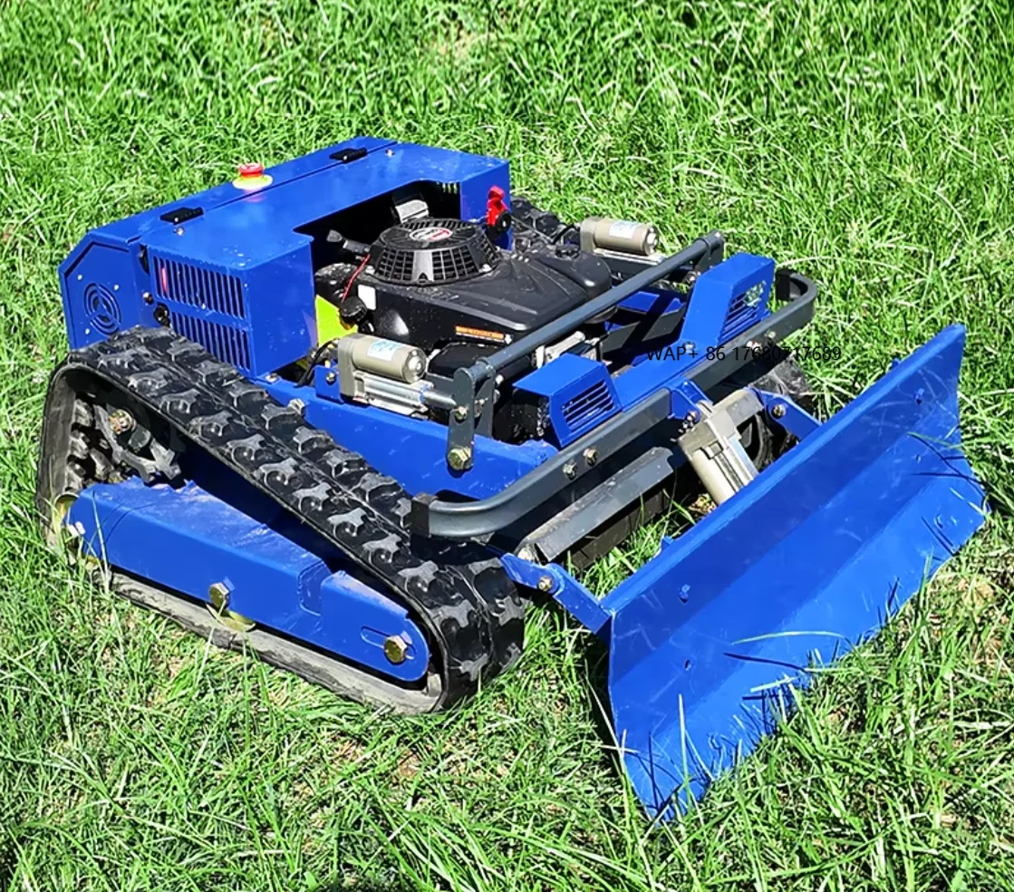 Wholesale Lawn Mower with Snowblade Robot Garden Grass Cutter and Snow Plow Cheap Remote Control Lawn Mower