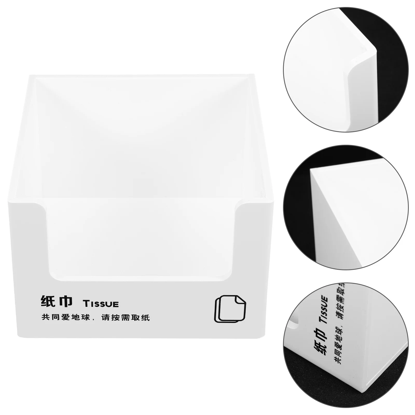 

Holder Acrylic Square Tissue Box For Table Cafe Hotel Restaurant Office Kitchen Napkin Holder Rack Napkin Tray