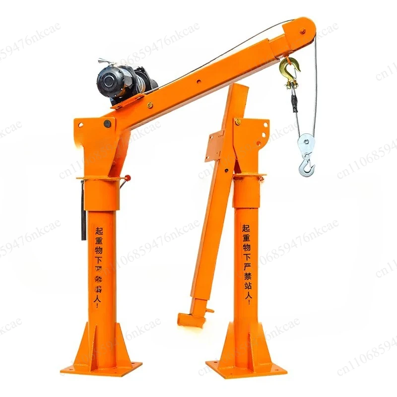 Electric Hoist 500kg Portable Lifting Crane for Loading & Unloading Small Car Crane 12V/24V