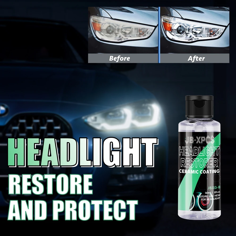 Car Light Restorative Liquid Removing Oxidation Dirt Portable Headlight Repair Polish Long Lasting Protection Oxidation Liquid