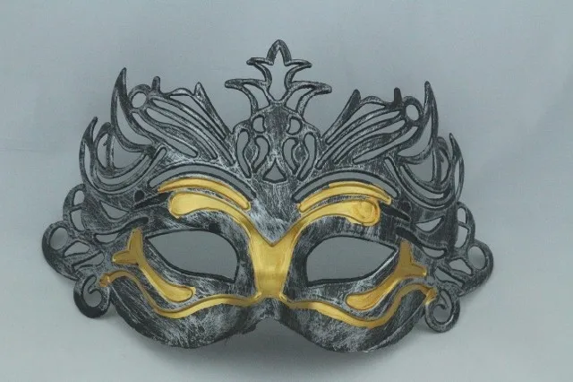 The product can be customized.Halloween Italian Venice Mask Makeup Ball Princess Mask Retro Style 2 Color Painted Men's