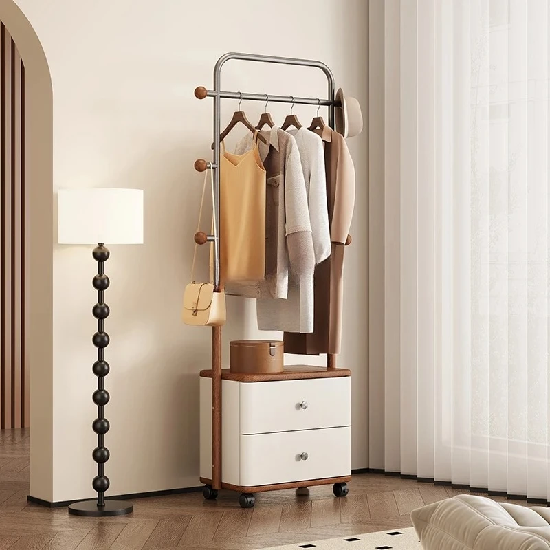 

Итальянская светлая роскошная вешалка из ясеня, напольная спальня, металлическая гостиная из цельного дерева