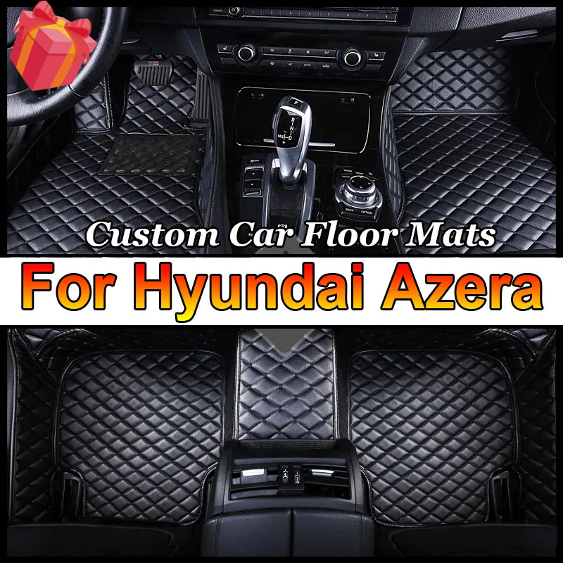 

Custom Car Floor Mats for Hyundai Azera 2011-2017 Years Artificial Leather 100% Fit Interior Details Car Accessories