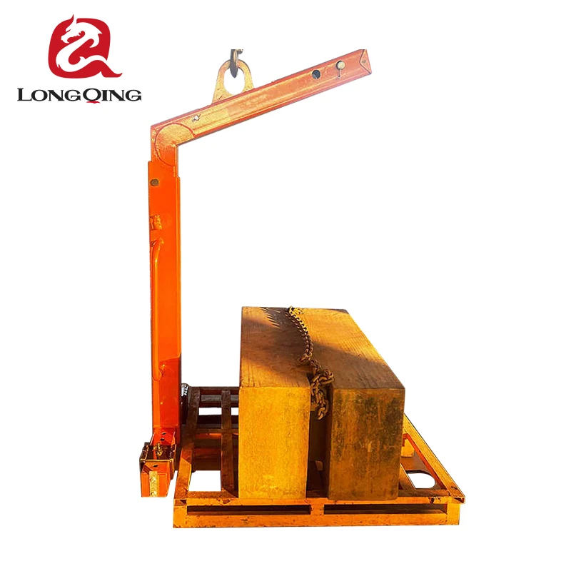 Source Factory 1 Ton Steel Heavy Duty Self-Balancing Crane Fork Pallet Lifter Adjustable Height Workshop Hoist CE Manual
