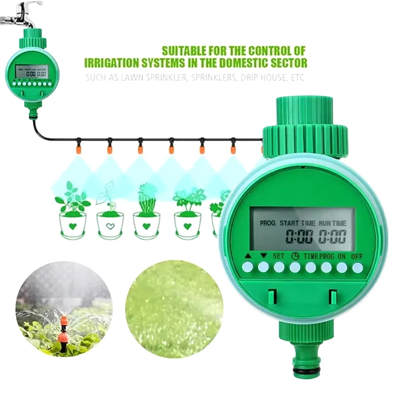 Plant Watering Control Device With Display Electronic Automatic Irrigation Timer Garden Intelligent Valve Watering Outdoor Spray