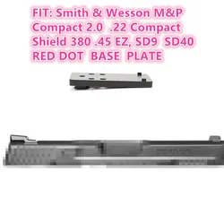 SW MP metalowy celownik z czerwoną kropką płyta montażowa do Smith & Wesson M & P Compact 2.0 SD9VE SD40 Docter ADE Burris Optics Frenzy Base