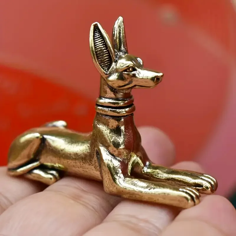 Винтажная латунная фигурка собаки зодиака, символ богатства, декор стола, ретро статуя животного для украшения дома, орнамент, декор зодиака