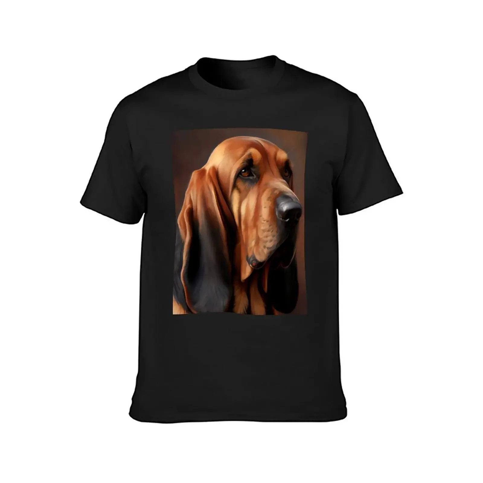 Bloodhound - Oil Paint T-Shirt tops plus sizes graphic shirts mens tall t shirts