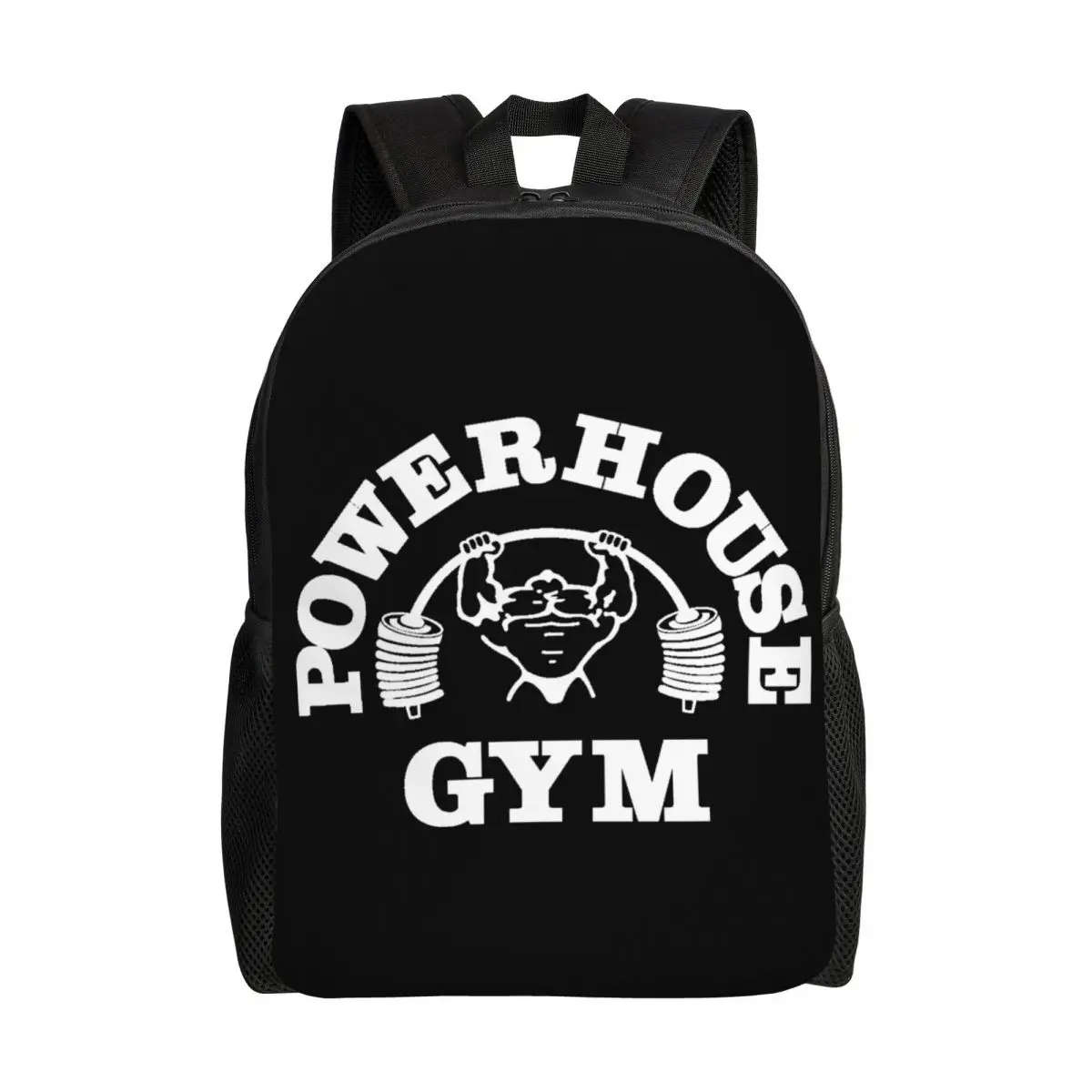 

Customized Powerhouse Gym Backpacks Women Men Fashion Bookbag for College School Fitness Building Muscle Bags