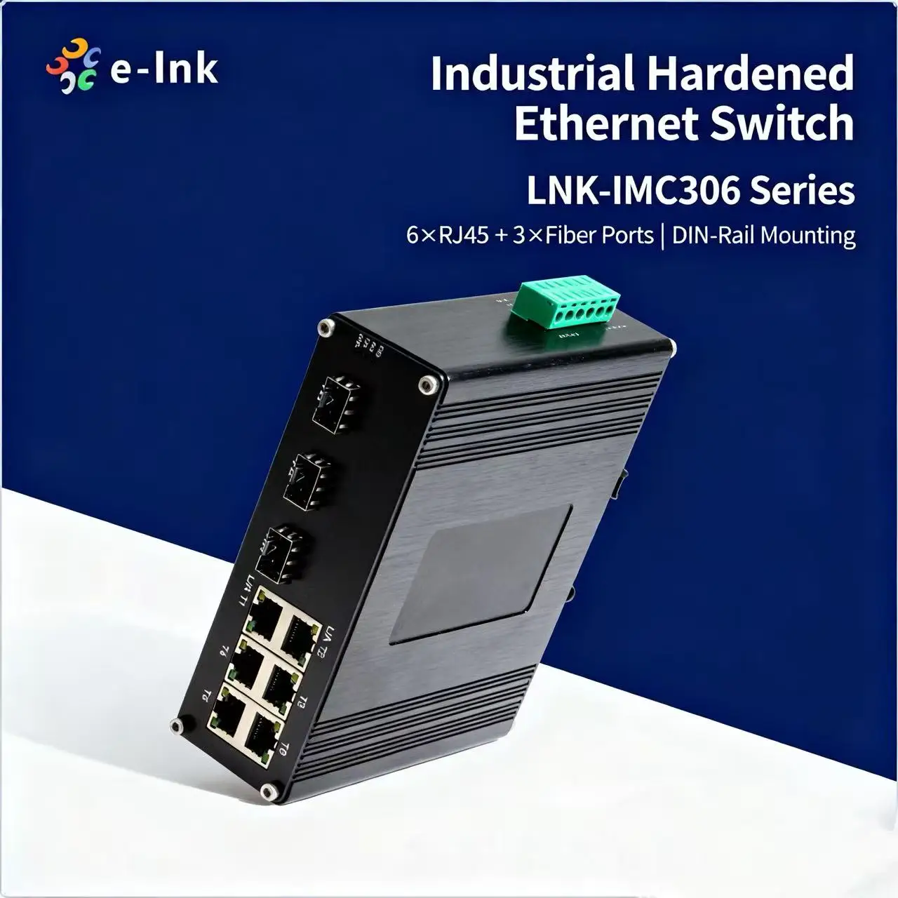 

Industrial 6-port 10/100Base-T + 3-port 100BASE-FX Ethernet Switch