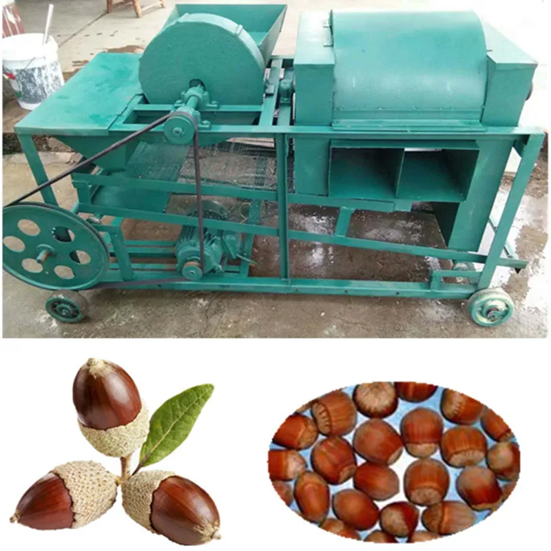 Eikelnoot Beschietingen Peeling Cracker Machine Eikel Verwerkingsmachine