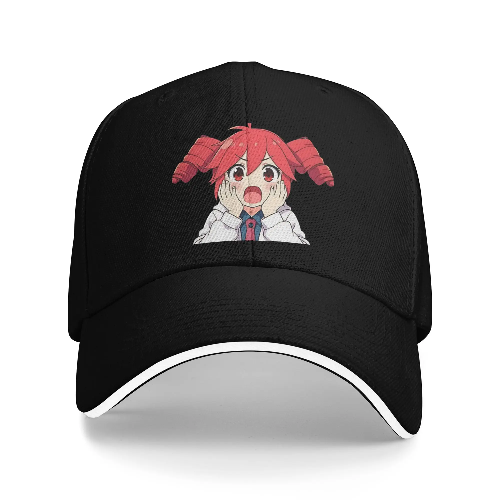 Kasane Teto Shocked Face Casual Baseball Cap  Hunting Camping Trucker Hat Spring Hot Sale Couple Women Stylish Baseball Caps