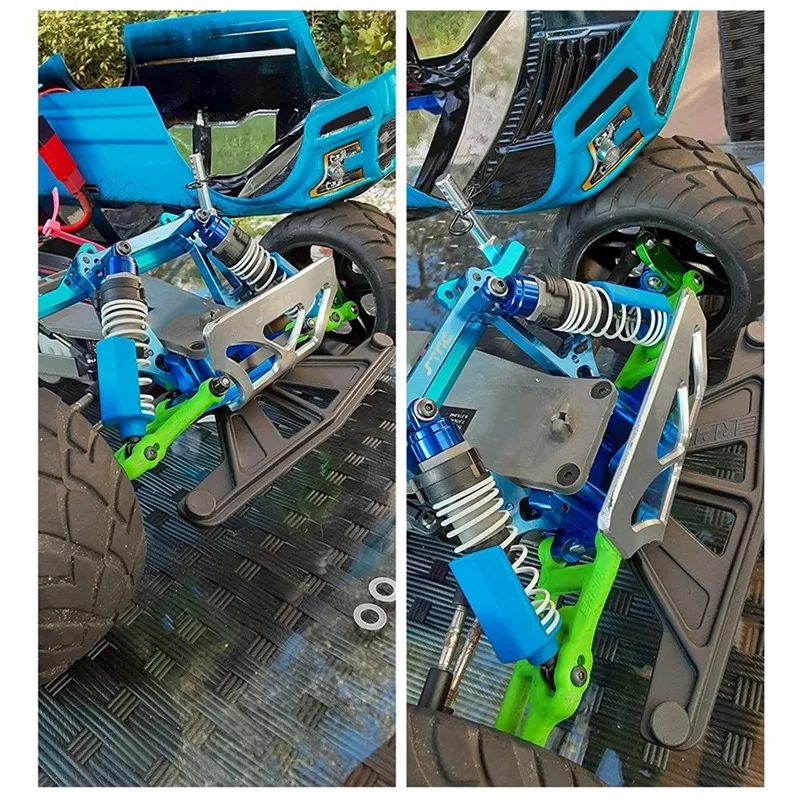 Metalowa przednia części zamienne grodziowa do 1/10 Traxxas Slash 2WD Rustler VXL Stampede Bandit zastępuje 2530 2530A